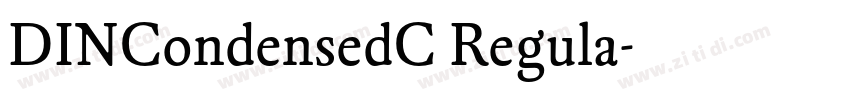 DINCondensedC Regula字体转换